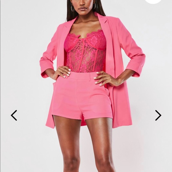 Missguided Jackets & Blazers - Petite Pink Co Ord Boyfriend Blazer